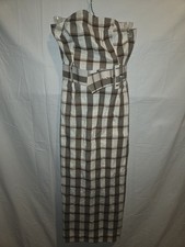 Maeve by Anthropologie Smocked Dress Women's Multicolor Plaid Belted Size XS NWT