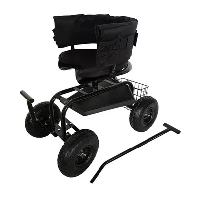 Siège de jardin mobile, chariot roulant, tabouret, siège de jardinage - Photo 1/2
