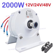 2000W 3-Phase Gearless Permanentmagnetgenerator Kit Alternator Motor 12V/24V/48V