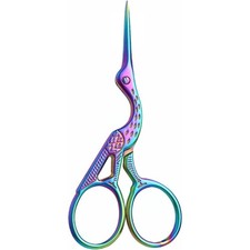 Rainbow Stainless Steel Embroidery Scissors Precision Craft Snips for