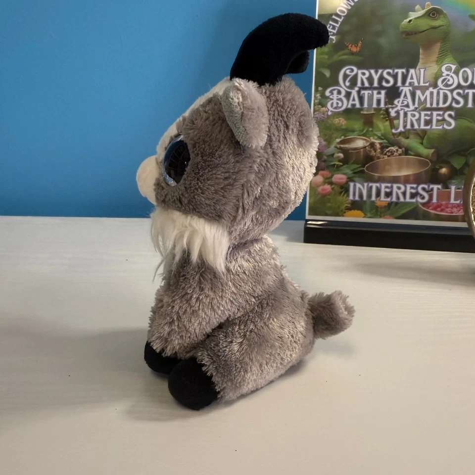 TY Beanie Boo "Gabby" Goat Plush 6" Gray & White Stuffed Animal EUC - Image 4 of 4