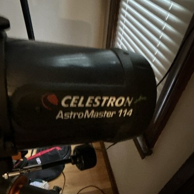 Celestron AstroMaster 114 114mm Reflector Telescope, Equatorial Mount, Coated
