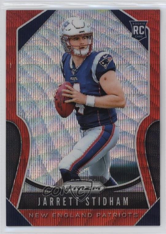 2019 Panini Prizm Rookies Red Wave Prizm 33/149 Jarrett Stidham #308 5u3