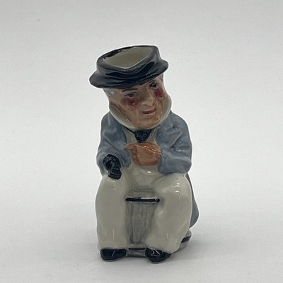 Atone England Hand Painted Mini Toby Jug Captain Cuttle 3.25  Vintage Dickens