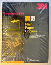 Sealed 3M PP2950 Transparency Film for Plain Paper Copiers 100 sheets 8.5x11