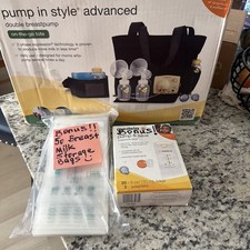Medela Double Electric Breast Pump with On The Go Tote  New Unused Open Box  