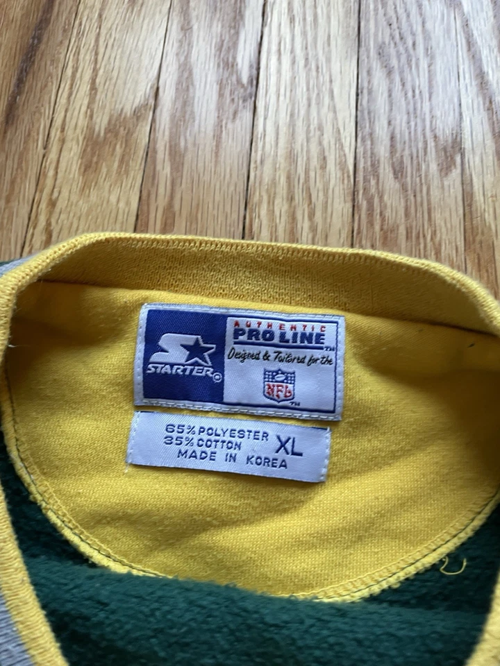 Sudadera Green Bay Packers De Colección Starter Pro Line Verde Para Hombre Cuello Redondo Talla XL Foto 3 de 4
