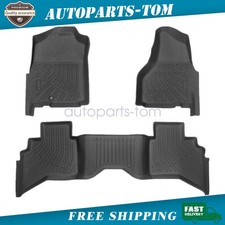 Car Tpe Floor Mats Liners Set For 2002-2009 Dodge Ram 1500 2500 3500 Crew Cab