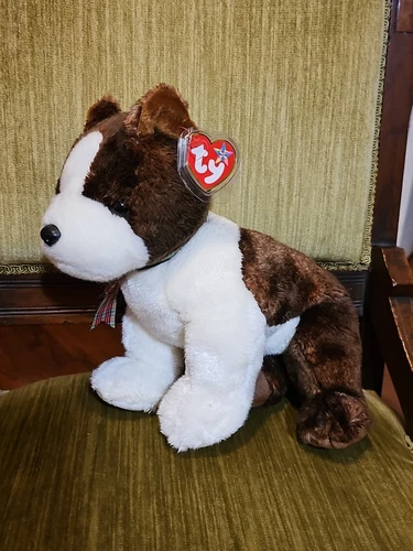 Ty Beanie Buddy SPORT Boston Terrier NWT Vintage Ty Stuffed Animal Plush Toy