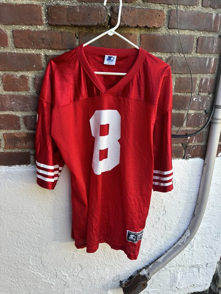 Camiseta deportiva vintage años 90 Starter Steve Young San Francisco 49ers NFL para hombre XL 52 roja Foto 2 de 4