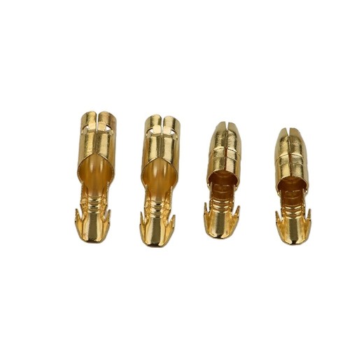 Satz Bullet Bullet Terminals Stecker Teile Ersatz Gold + Transparent Neu - Photo 12/21