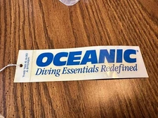 Vintage NOS Oceanic Scuba Hang Tag Decal Sticker OEM not A Reproduction