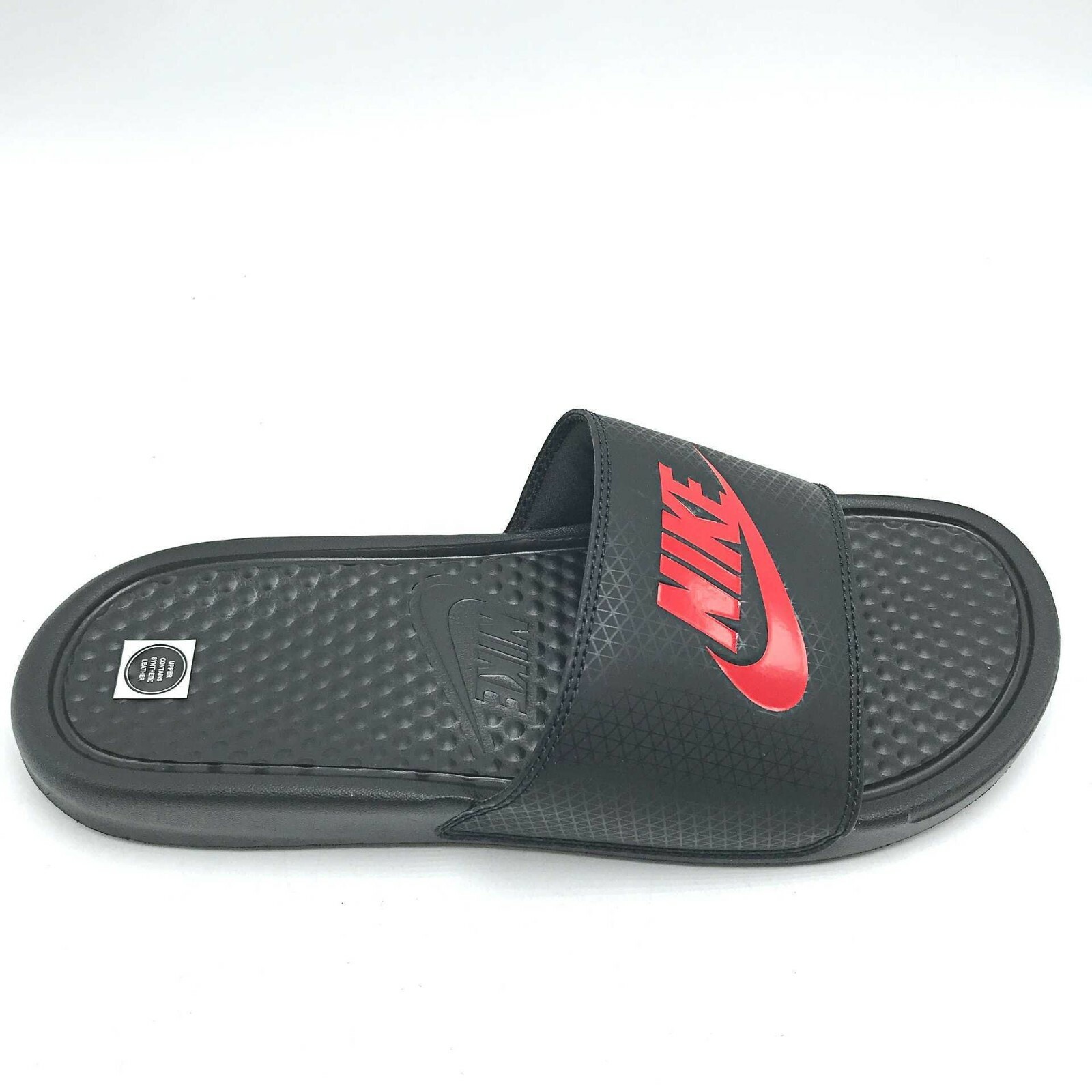 nike benassi red and black