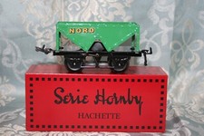 Série Hornby Hachette, train, wagon sablier NORD couleur verte ref : 402366P