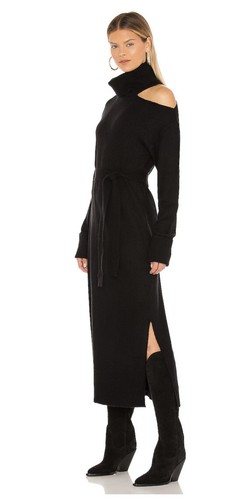 NWT Paige Raundi Black Sweater Dress S/XS - Picture 2 of 7
