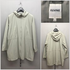Elvine Women's Pale Green Hooded Swedish Anorak Jacket Medium Lightweight