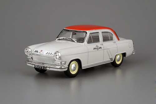 GAZ-21T Volga Soviet Taxi 1960 Year 1/43 Scale Сollectible Diecast Model Car Toy