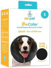 ZenPet ProCollar- Comfortable Recovery Collar- Inflatable - SMALL