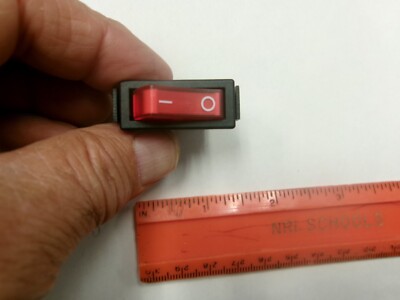 BAOKEZHEN SC791 BLACK 3 PIN 15A 125V/250VAC OFF-ON RED ROCKER SWITCH CALLIE-69