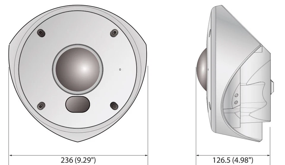 SAMSUNG BY Hanwha Techwin TNV-7010RC 3MP IR H.265 Outdoor Corner IP Security Cam - Image 2 of 4