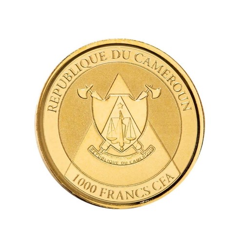 2022 1/10 oz Cameroon Cheetah .9999 Gold Coin (BU) #A667 - Picture 4 of 4