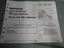 Honda Factory Set-Up And PDI Addendum HR195PDA HR215PDA HRA215PDA 50426