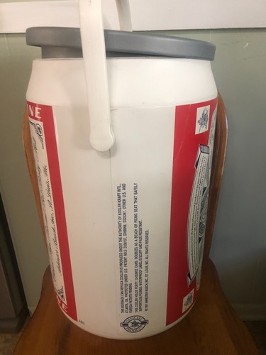 Enfriador de latas de cerveza Budweiser años 90 retro Kooler Kraft vintage 21” H x 13” W - Imagen 4 de 8