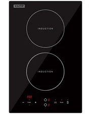 Empava 12” Electric Induction Cooktop Vitro Ceramic Glass 2 Burners 1800W 120V