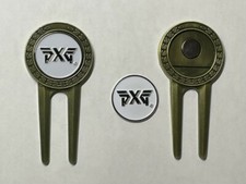  1 Rare PXG Logo Design Divot Tool  1" Flat Coin Style Golf Marker - A Beauty 