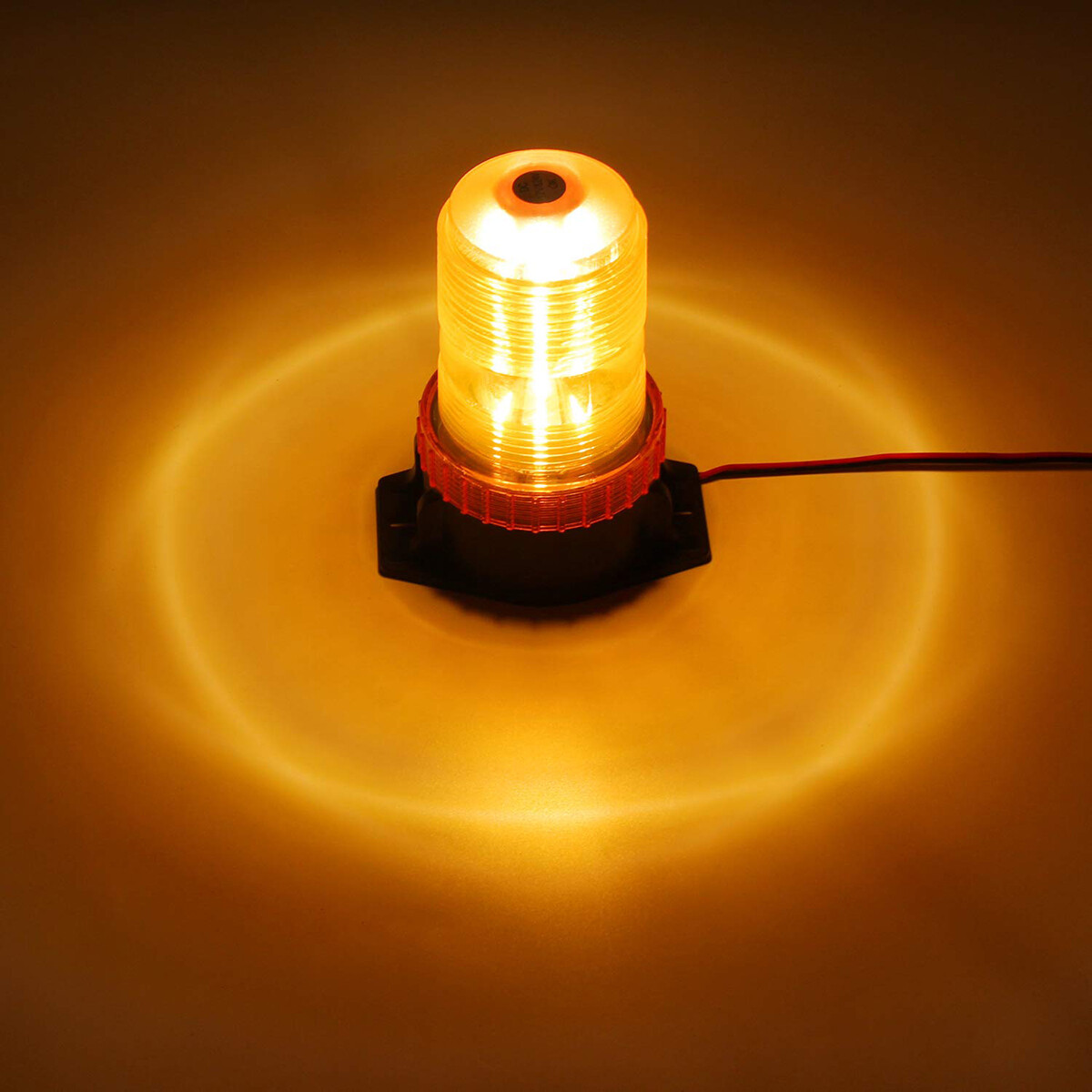 30LED Amber Rotating Strobe Light Flash Beacon Rooftop Warning - Foto 11