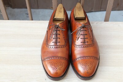 靴 Alden 909 Medallion Tip Balmoral dress Alden Medallion Tip Bal Burgundy Calfskin #908 - Sherman Brothers Inc