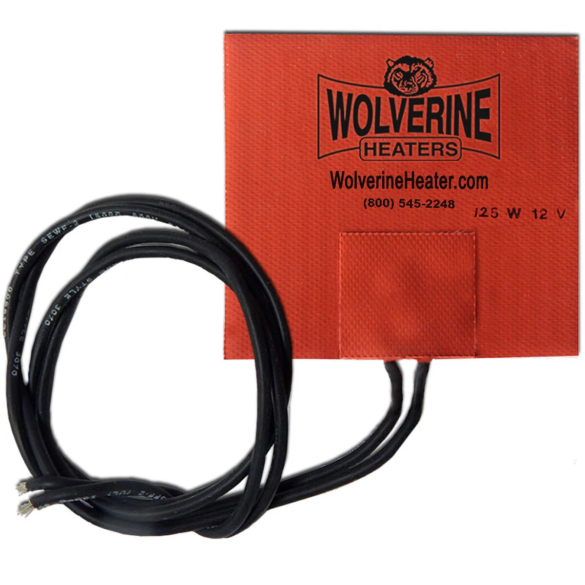 Wolverine Silicone Pad Heater 4 x 4 125w 12v - Engine Oil Sump Fuel Filter  | eBay