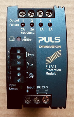 PULS PISA11.402 Dimension PISA11 Protection Module 24VDC Channel 0-2Amp ...