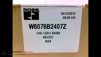Ross W6076b2407z Solenoid Valve, 100-120v, 50/60hz, 48vdc,, 203167 Ross W6076b2407z Solenoid Valve, 100-120v, 50/60hz, 48vdc,, 203167