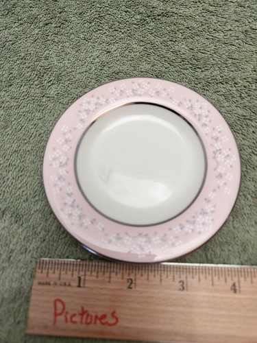Vintage Castlenton China Troussen Pattern 4 1/4" Coaster or Tea Bag Dish - Picture 2 of 4