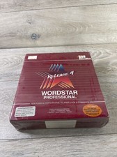 "Vintage" Wordstar Professional Release 4 Box Manuals  Disks New
