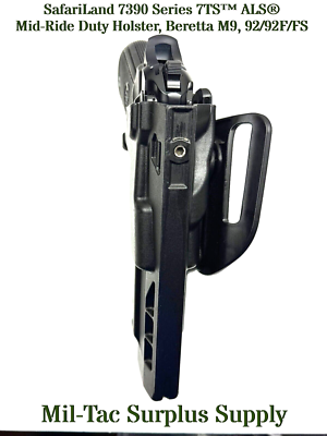 Safariland 77-76-9V - Pochette Double Chargeur Cuir OWB Pour Beretta, H&K, S&W, Sauer