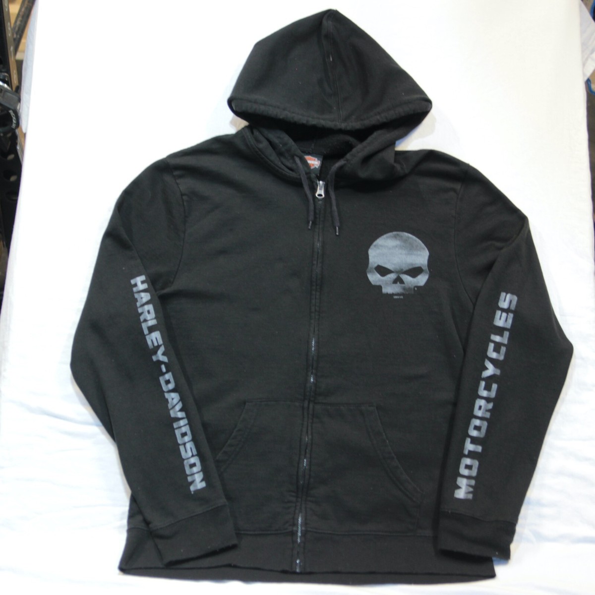 Fleece Hoodie Harley Davidson Skull Hoodies Harley Davidson Mens