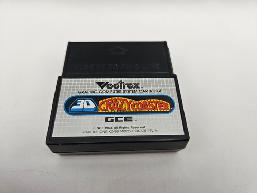 🌟 1983 GCE 3D CRAZY COASTER Rare Vectrex CARTRIDGE ONLY Excellent Condition - Picture 2 of 3