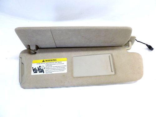 2007-2015 Audi Q7 Passenger Suede Sun Visor Tan OEM 4L0 857 552L - Picture 2 of 5