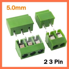 2/3 Pin 5.0mm Pitch PCB Mount Screw Terminal Block Connector 250V/8A KF126