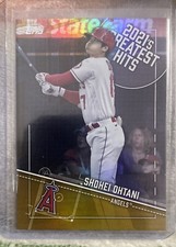 Shohei Ohtani Los Angeles Angels Gold  /75 2022 Topps 2021 Greatest Hits#21GH-9