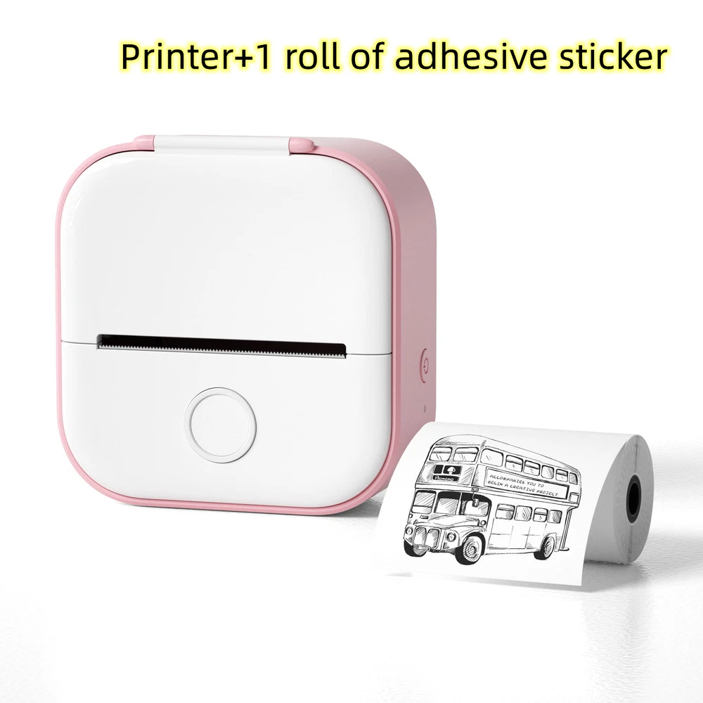 Bluetooth Mini Thermal Label Printer for Home Stickers & Photos