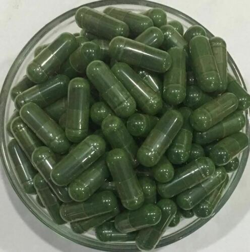 PURE ORGANIC CHLORELLA EXTRACT CAPSULES 55% Protein Detox boost immune system - Picture 1 of 3