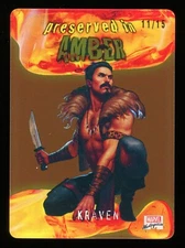 2022 Marvel Masterpieces Kraven Preserved in Amber Orange /15