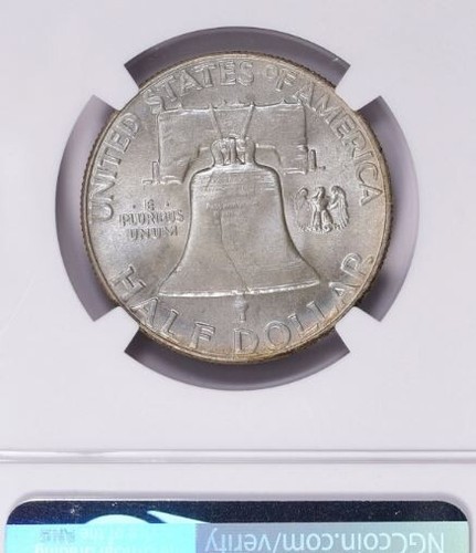 1952 NGC MS66+FBL Franklin Half Dollar 50C, PCGS $675 - Picture 7 of 10