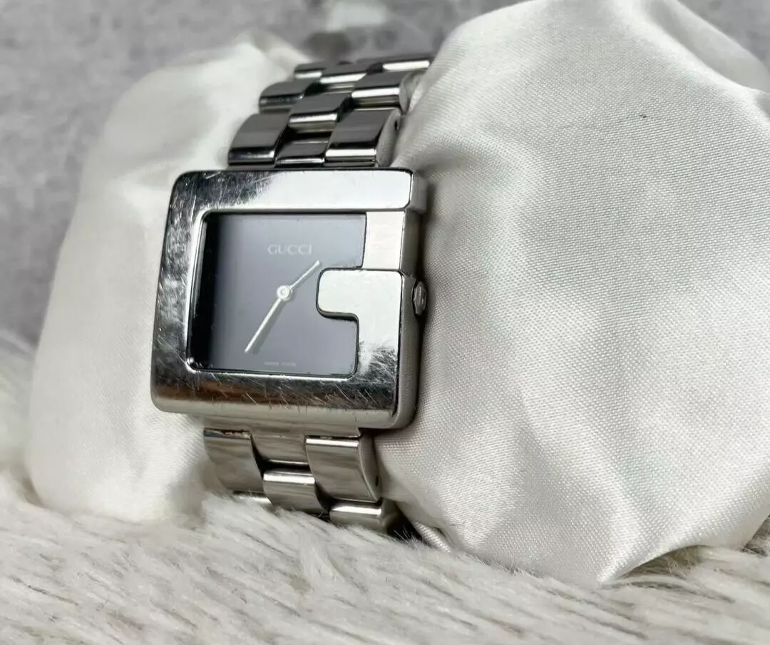 Montre unisexe GUCCI 3600M cadran noir quartz acier inoxydable