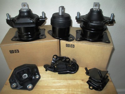 SET OF 6 ENGINE & TRANSMISSION MOUNTS - FITS: 2004-2006 ACURA TL (3.2L, V6, A/T)
