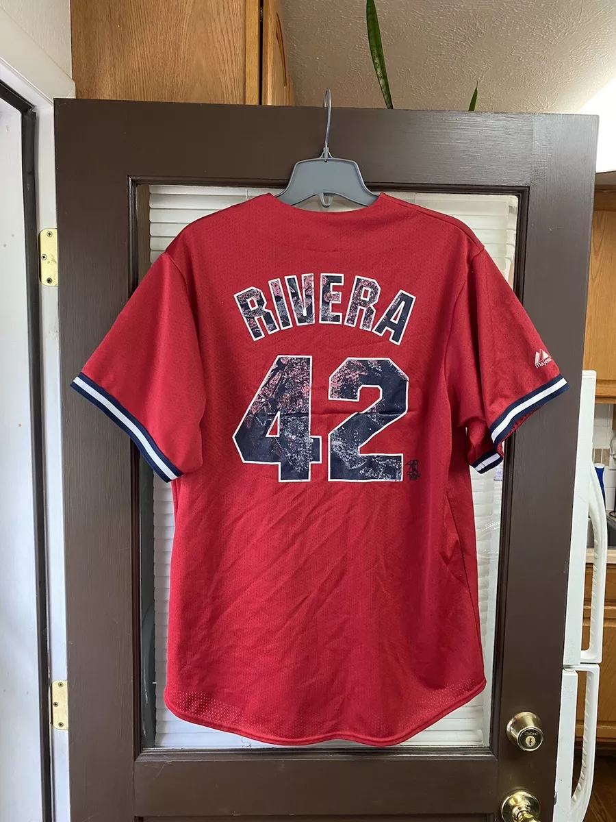 Authentic Mariano Rivera #42 New York Yankees RARE RED MLB Baseball Jersey  NY