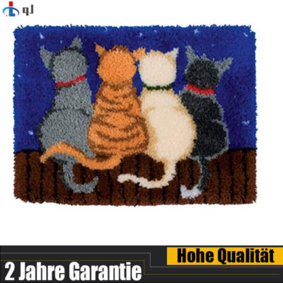 50x38cm Knüpfsets Latch Hook Kit Selbst Knüpfen Set für Kinder und Erwachsene DE